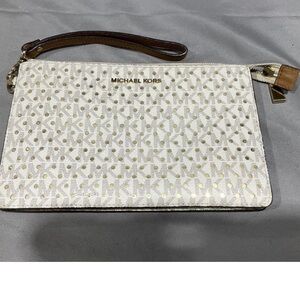 Michael Kors Beige and Tan Wallet